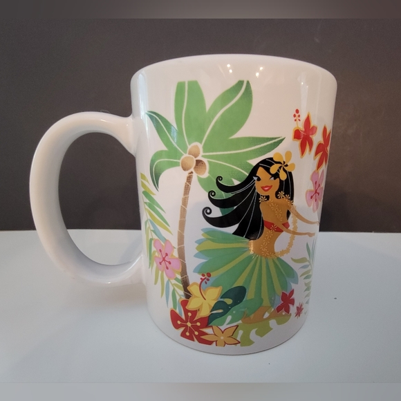 Souvenir Hawaiian Island Hula Honeys Hula dancers a colorful kitsch mug by ABC - Picture 2 of 6